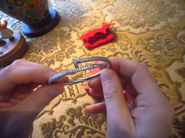 open cartier nail bracelet