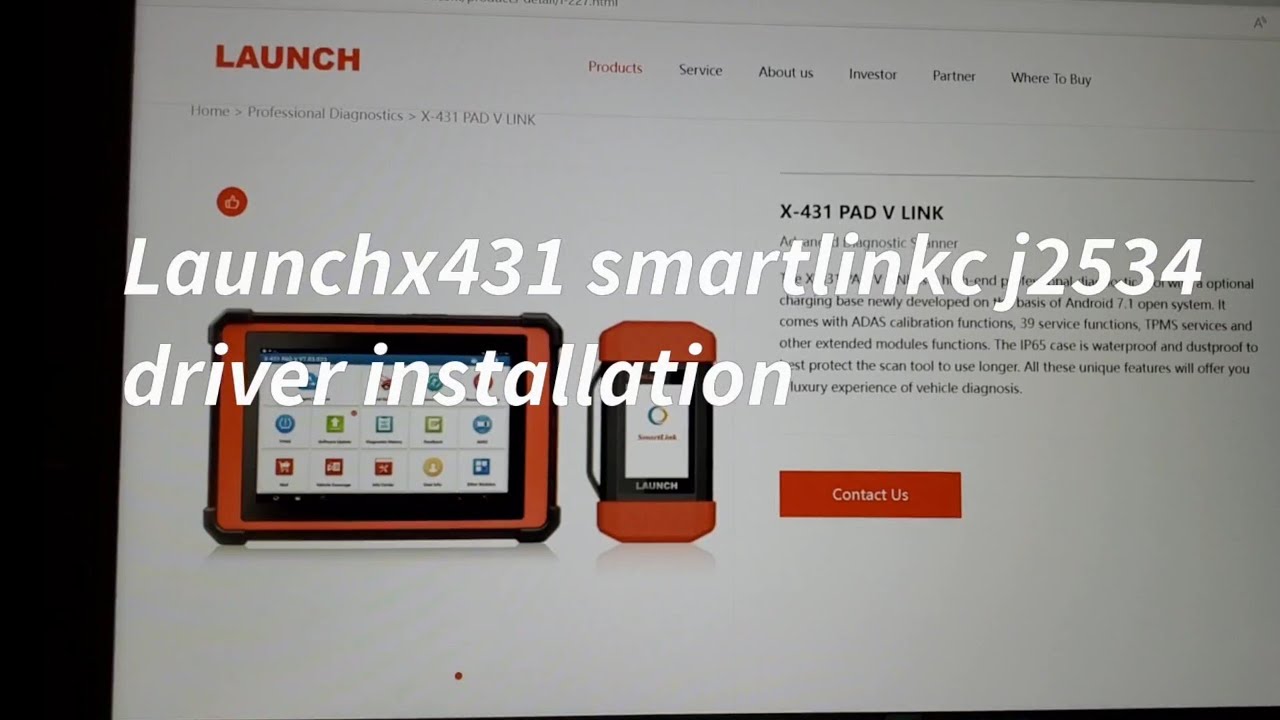 launch x431 smartlink c j2534 driver installation, launch x431 pad v