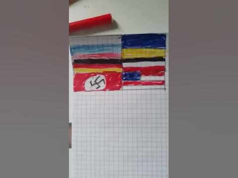 нарисовал флаг 3 рейха,и США - YouTube
