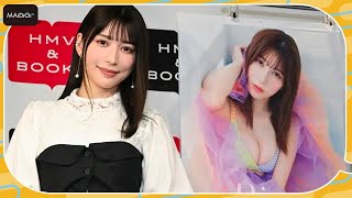 雪平莉左、“美人すぎるラウンドガール”は「おしりは大きい方」　丸みを生かした水着も　「雪平莉左 2024カレンダー」発売記念イベント