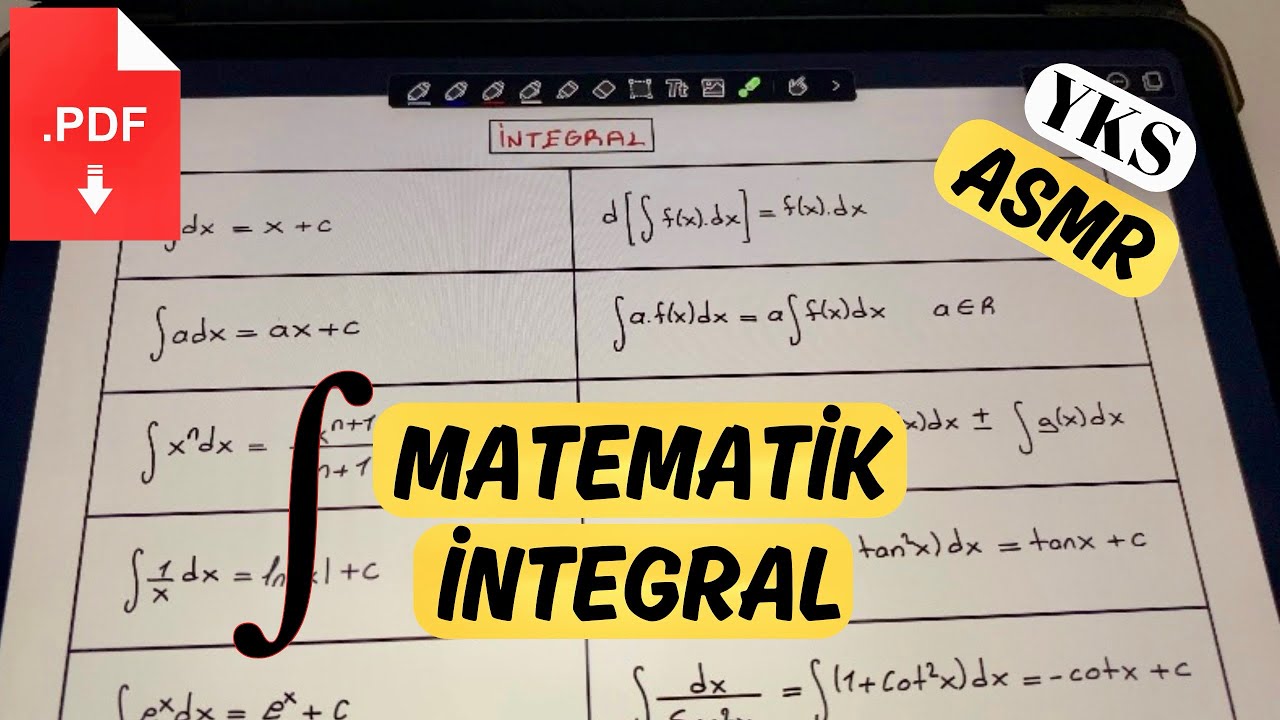 ASMR iPad | Matematik | İntegral | YKS | AYT | Türkçe ASMR
