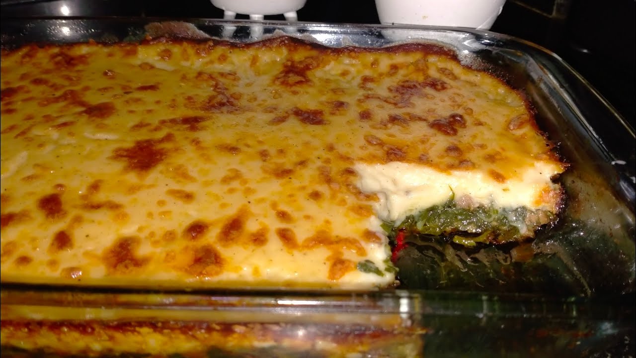 طريقة عمل السبانخ بالبشاميل🥮