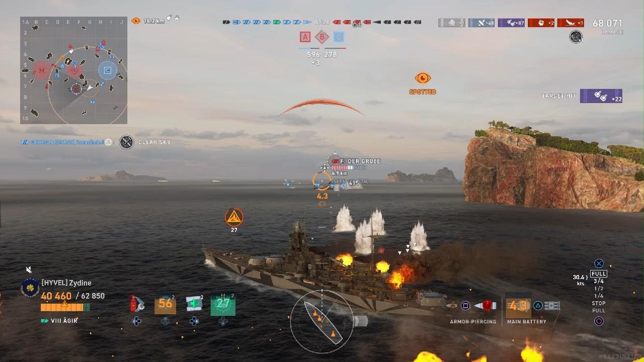 Playing Agir as Agir Secondary Build . World of Warships Legends