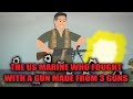 The US Marine who fought with a GUN made from 3 GUNS!