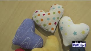 Orono woman sews fabric hearts for hospice patients and families