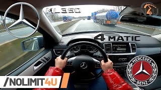 Mercedes-Benz ML 350 CDI W166 | TOP SPEED & ACCELERATION 0-100 on German Autobahn | POV by NoLimit4U