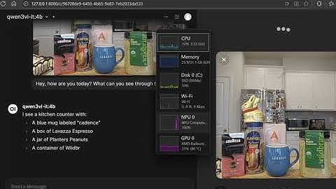 🎙️👁️ Whisper Meets Qwen3-VL: Live Multimodal Agent on Ryzen AI NPU (Running Cool under 47 °C)