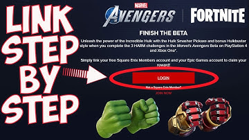 How To Link Fortnite Account To Square Enix | FREE Hulk & Ironman Pickaxe
