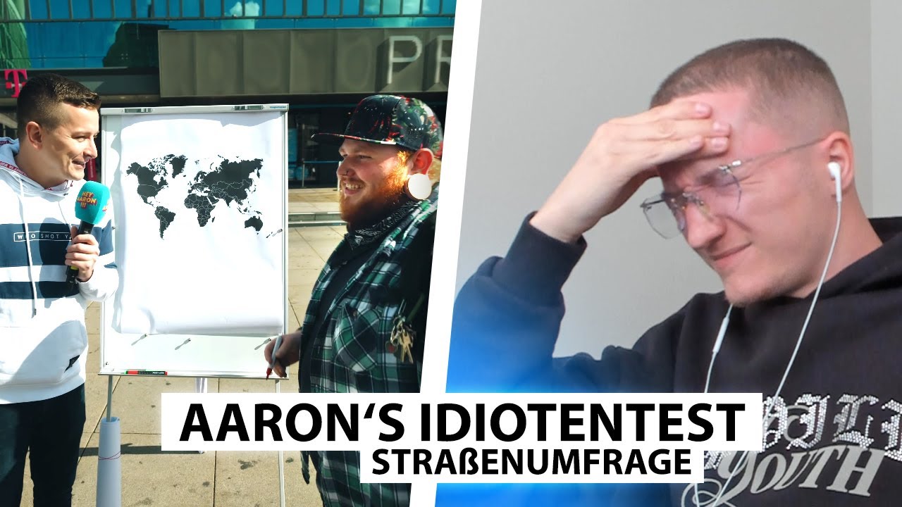 Justin reagiert auf Idiotentest mit Weltkarte.. | Reaktion