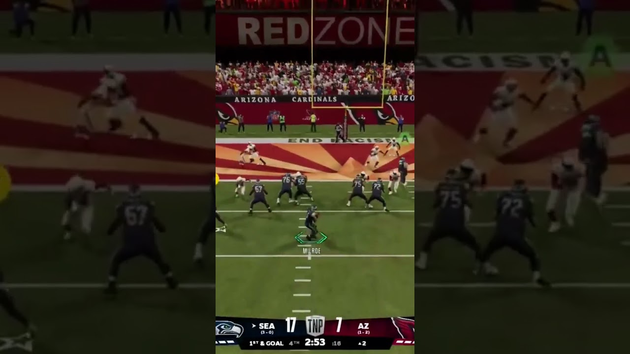 Madden NFL 26 Week 4 Seahawks VS Cardinals Jalen Milroe takes off with the football! 