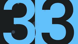 60 Second Timer | 1 Minute | Sky Midnight | Wipe Bold Timer | Animated Countdown Timer