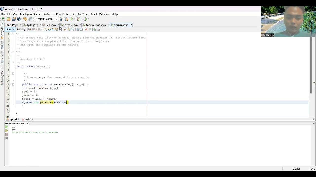operator relasional (perbandingan)09 - YouTube