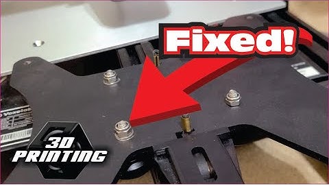 Ender 3 - Loose Bed Fix  - fix for uneven, loose, or wobbly print bed