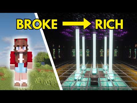 I Became the RICHEST Player in this COZY Minecraft World thumbnail