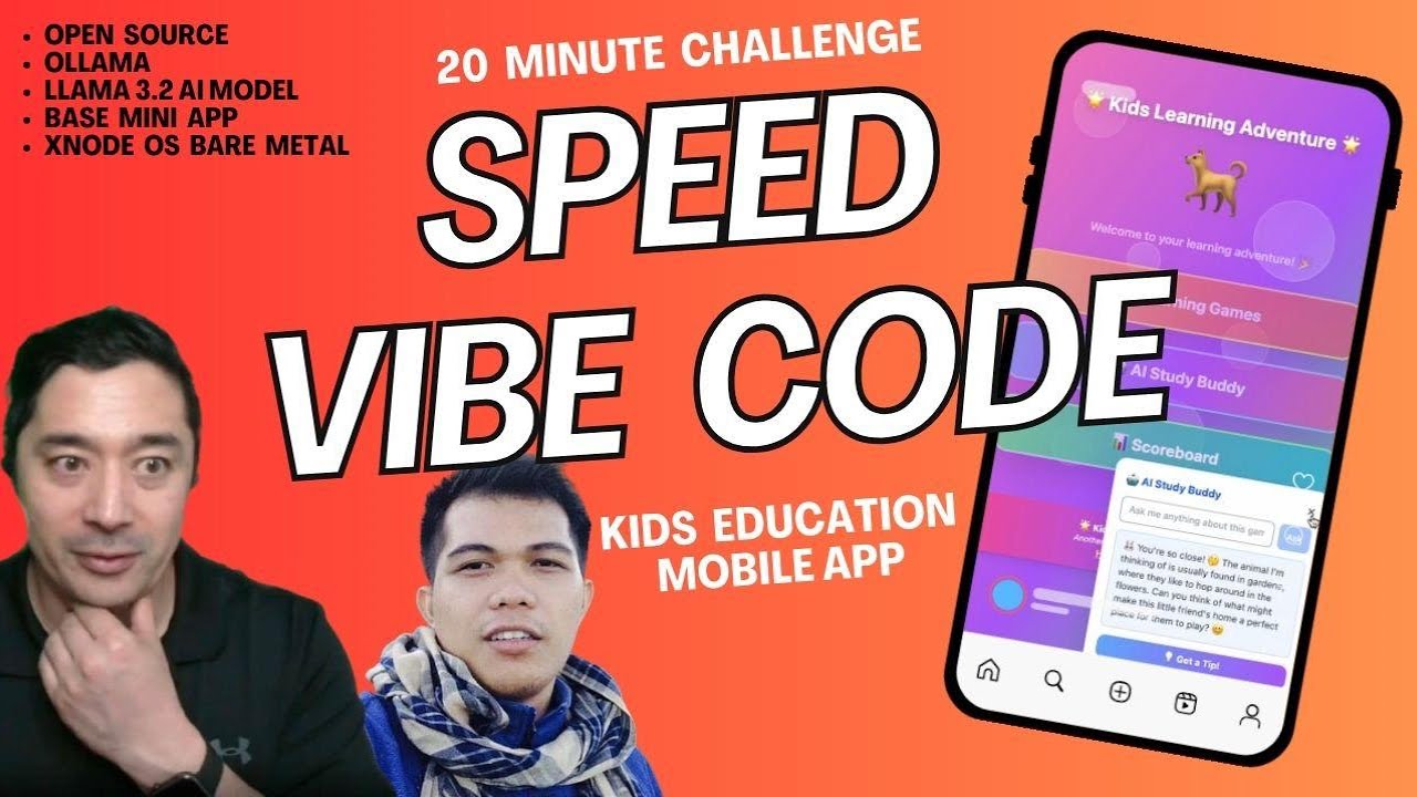 KIDS EDUCATION | Build a BASE Mobile App in 20 Minutes with Vibe Coding ...
