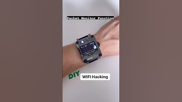 Mindblowing DIY WIFI Hacking Wristwatch with Special Packet Monitoring Function #arduino #hacking