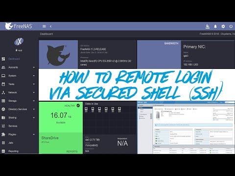 FreeNAS 11.2 - How to Remote login via Secured Shell (SSH)