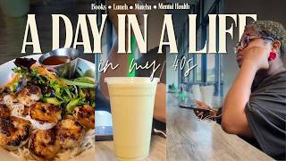 A Day in a Life in my 40 s Dilly Dally Book Haul Solo Lunch Date Church Mental Health Check-In