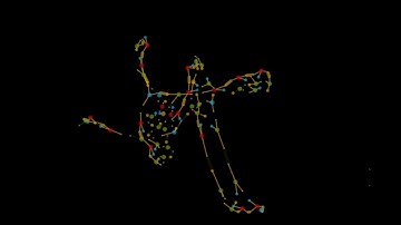 Artificial chemistry computation of Ackermann(2,2)=7 with space constraints