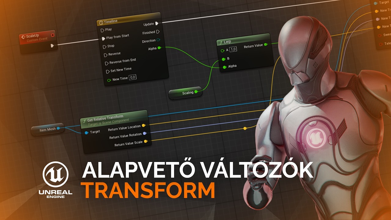 Unreal Engine | Alapvető Változók | #06 | Transform - YouTube