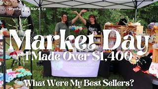 MARKET DAY 🌸 I MADE OVER $1,400 💸 WHAT SOLD & BEST SELLERS 🛍️ OUR FIRST FALL MARKET OF 2026 🍂