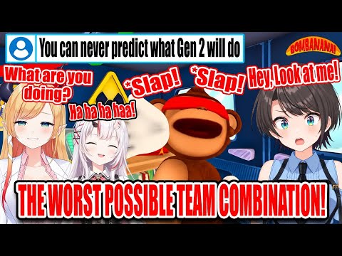 Subaru and Choco's Terrible Communication Makes Ayame Burst Out Laughing in BOMBANANA!【ENG SUB】