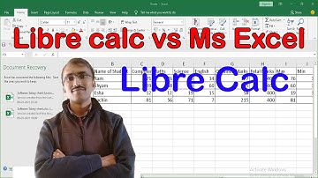 Difference between libre calc and Microsoft Excel in Hindi and English
