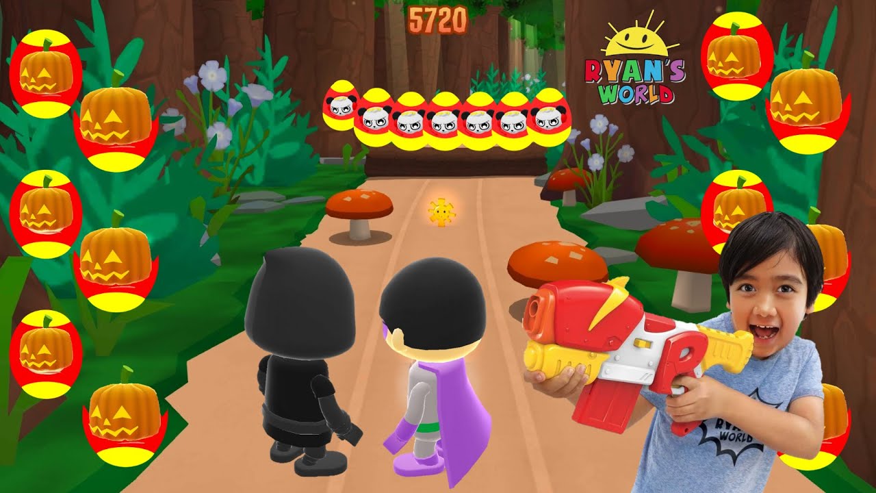 Tag with Ryan Pizza Challenge - Stealth Ninja Ryan vs Dark Titan on Silver SUV !