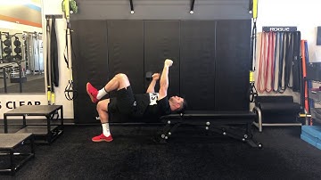 Matthew Ibrahim | DB 1-Arm Bench Press w/ 1-Leg Hip Thrust Iso