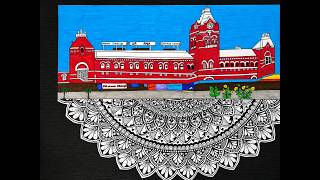 Details Happy Madras Day✨️ Mandala carpet to Chennai's iconic building #chennai #madrasday #mandala #myart Guide