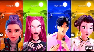 Tiles Hop EDM RUSH 🎧 Saja Bois VS KPOP DEMON HUNTERS 😱 Coffen Dance 🔥 screenshot 2