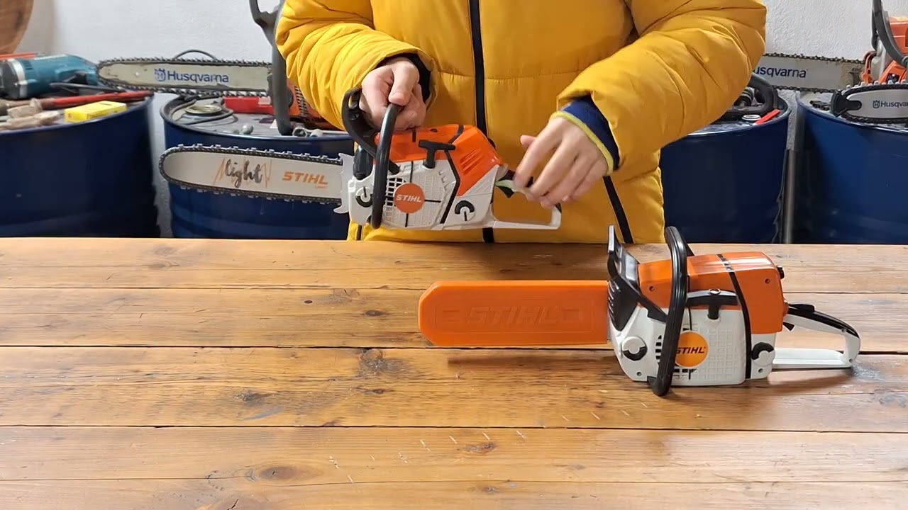 STIHL Chainsaw toys - NEW VS OLD MODEL CHAINSAW #stihl - YouTube