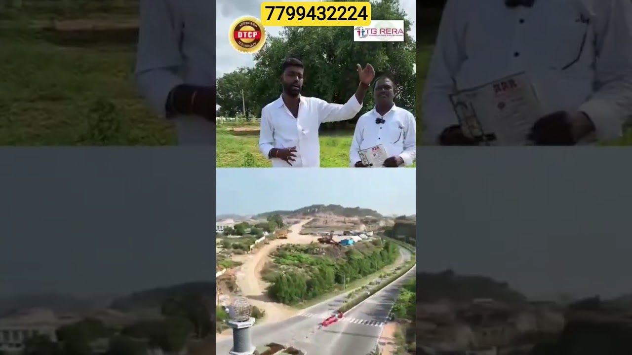 RRR GREEN AVENUE–11 Acres Mega Gated Villa Plots Project✨ *Project Highlights DTCP & RERA APPROVED..