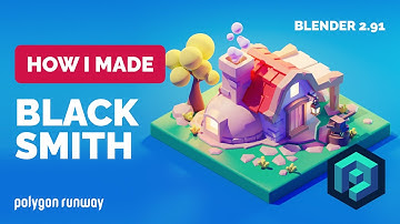 Blacksmith in Blender 2.91 - 3D Modeling Process | Polygon Runway
