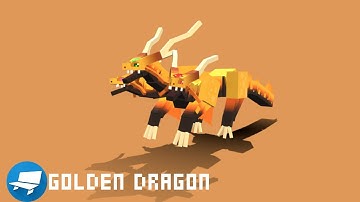 Golden Dragon - Blockbench - Timelapse