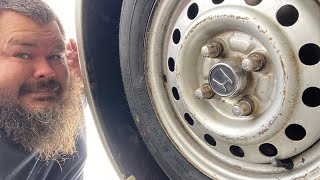 Changing a tire (with tire spoons) (no balancing)on the fastest car this side of the Mississippi by Big E’s Farm 86 views 3 months ago 28 minutes