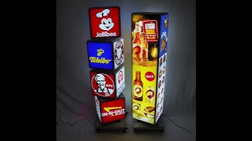 Rotating cabled light box, the best product for promotion #led #z-zgroup #lightbox #ledsigns #fyp