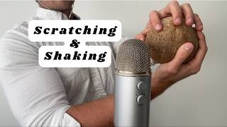 ASMR Coconut Sounds- Scratching & Shaking- Soft Spoken Deep English Male Voice screenshot 2