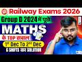 RRB Group D 2024 Maths PYQs 🚂 1-2 Dec All 6 Shifts PYQ Solution 🏆 30/30 Score Booster 🚀 Sahil Sir