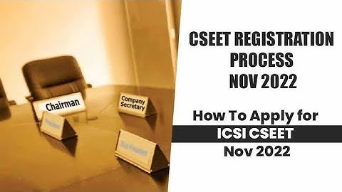 CSEET REGISTRATION LIVE DEMO !! ICSI STUDENTS