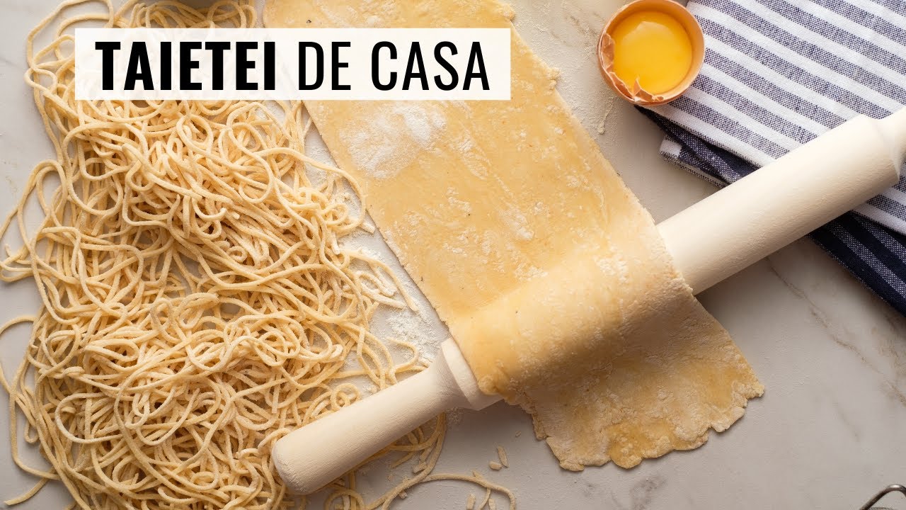 Cum să faci cei mai buni TĂIEȚEI de casă cu OU. Rețeta simplă, fără mașină de paste!