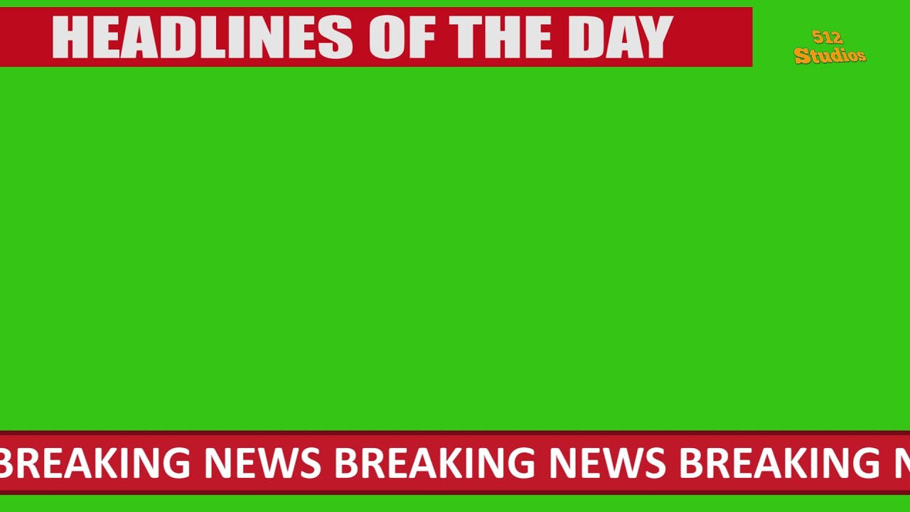 GREEN SCREEN NEWS TEMPLATE | FREE TO USE