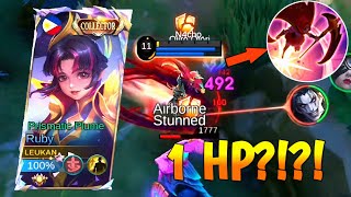 SURVIVE KNOWING HOW RUBY'S PASSIVE WORKS!!🗿BEST RUBY BUILD AND ROTATION 2024