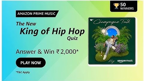 Amazon Prime Music Quiz Answers Today | Amazon Quiz Today | 10 November 2022
