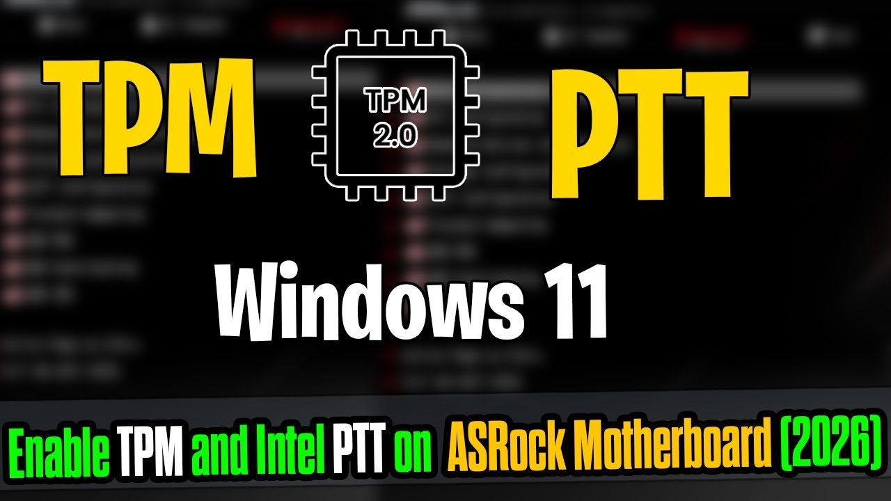 🔐 Как включить TPM на материнской плате ASRock AMD | Пошаговая настройка BIOS fTPM