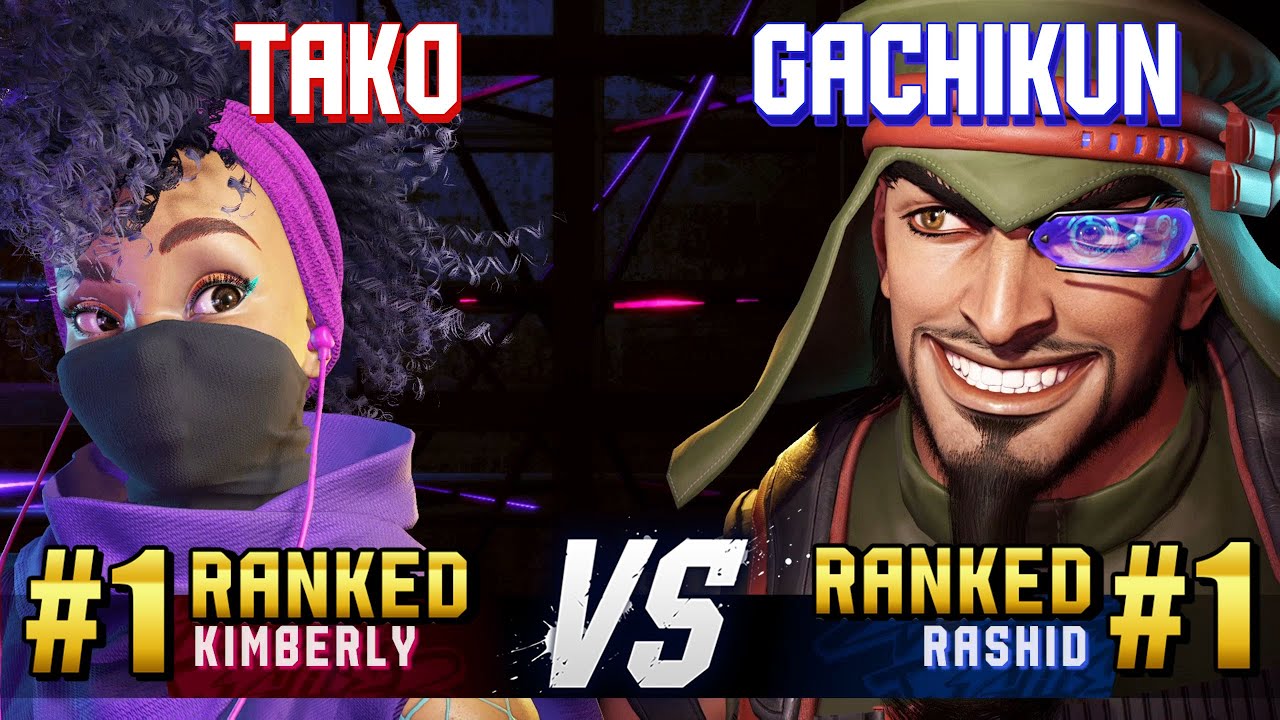 SF6 ▰ TAKO (#1 Ranked Kimberly) vs GACHIKUN (#1 Ranked Rashid) ▰ High Level Gameplay