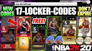 17 NEW LOCKER CODES FOR FREE GALAXY OPALS, PACKS AND EVERY LOCKER CODE IN NBA 2K20 MYTEAM