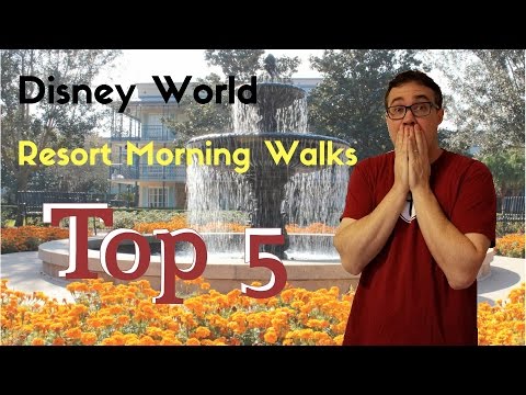 Top 5 Disney World Resort Morning Walks
