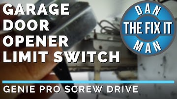GENIE SCREW DRIVE GARAGE DOOR OPENER - FIXED IN 5 MINUTES! - EASY DIY - REPLACE THE LIMIT SWITCH