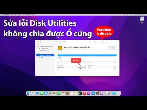 Lỗi Disk Utilities Không Chia Ổ Cứng được Partition bị mờ trên Macbook